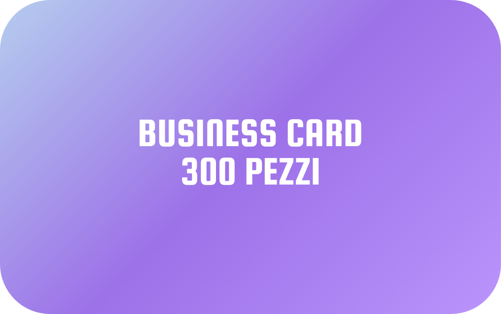 BUSINESS CARD SENZA CHIP (300 pezzi)