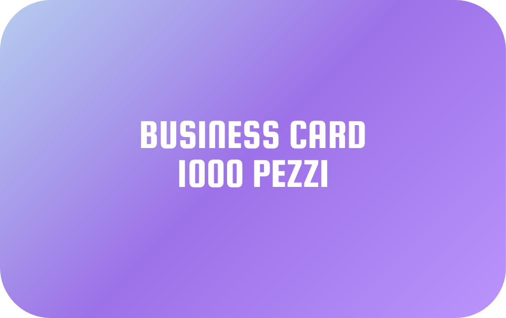 BUSINESS CARD (1000 pezzi)